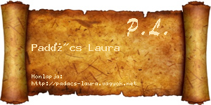 Padács Laura névjegykártya